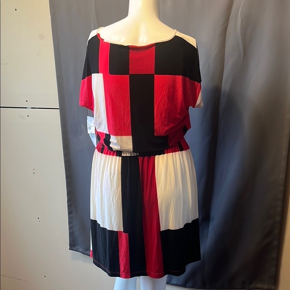 Kate Hill Elegant Color Block Dress - Picture 6 of 6